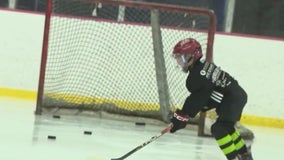 Beating the heatwave: Kids practice at AZ Ice Arcadia