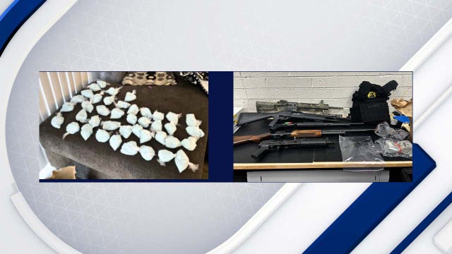 Police recover over 50K fentanyl pills, cash and guns in Mesa; suspects arrested