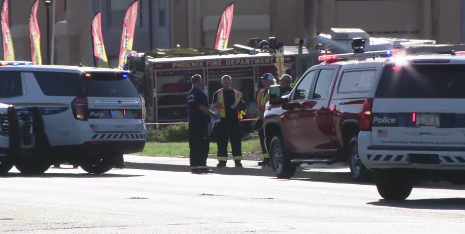 Fire truck crashes into Phoenix structure