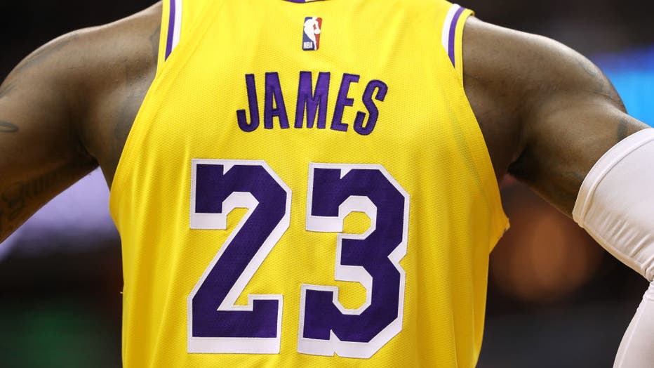 Back of lebron james on sale jersey