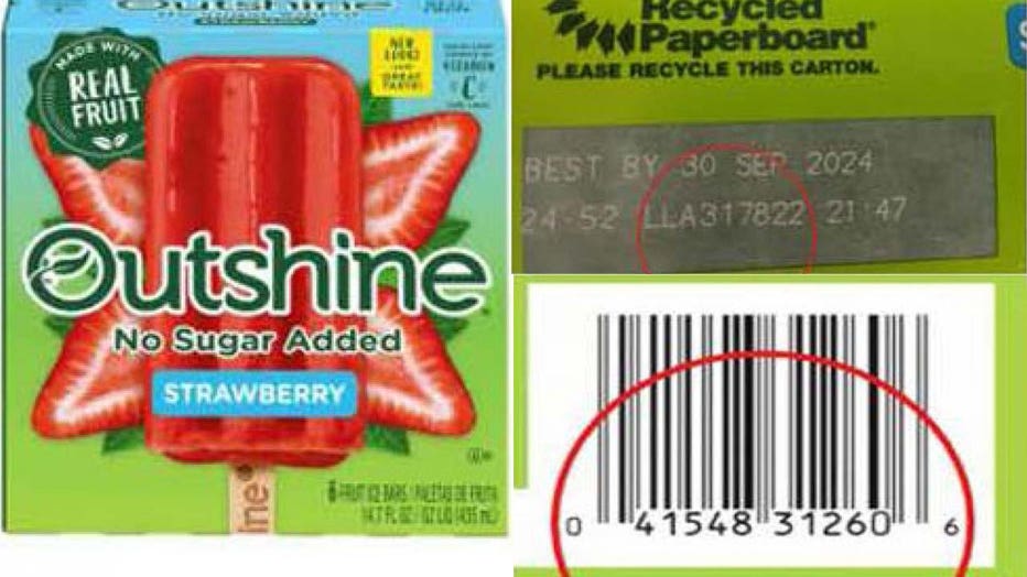 Outshite fruit bars recalled