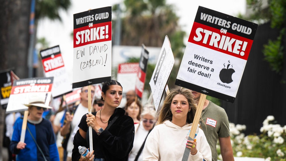 Hollywood actors strike, joining writers in 1st industrystopping