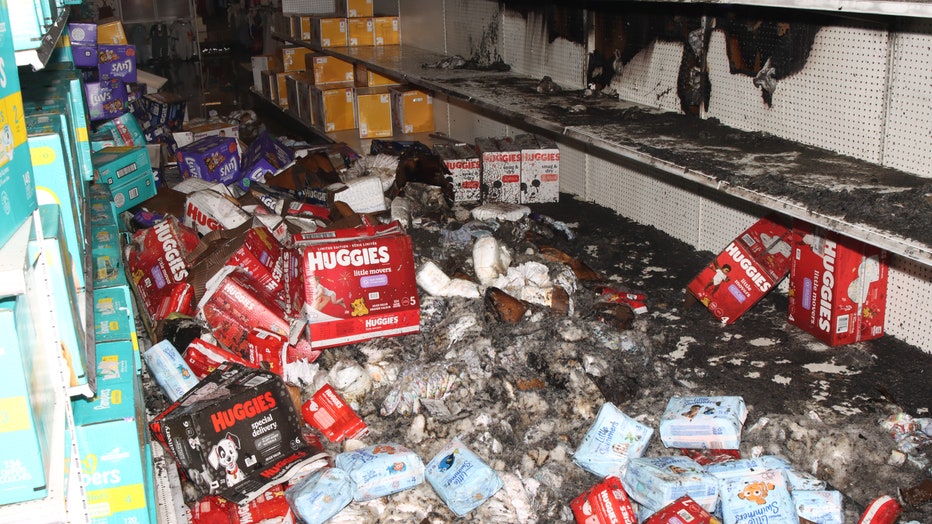 target diaper arson