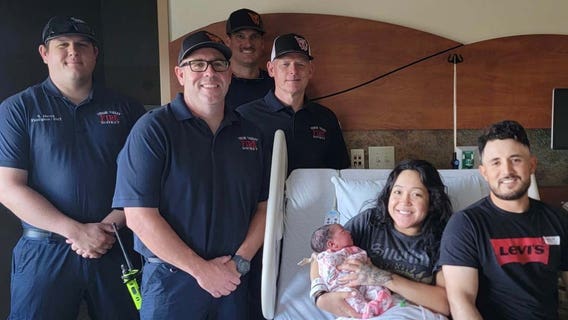 It's a girl! Arizona firefighters help deliver baby along highway