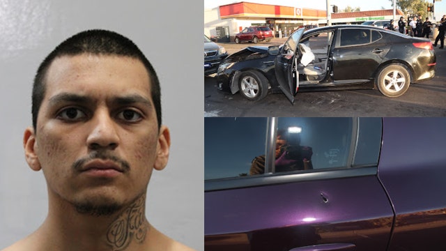 Suspects in Mesa shot at vehicle, attempted to rob victims, crashed car while fleeing: PD