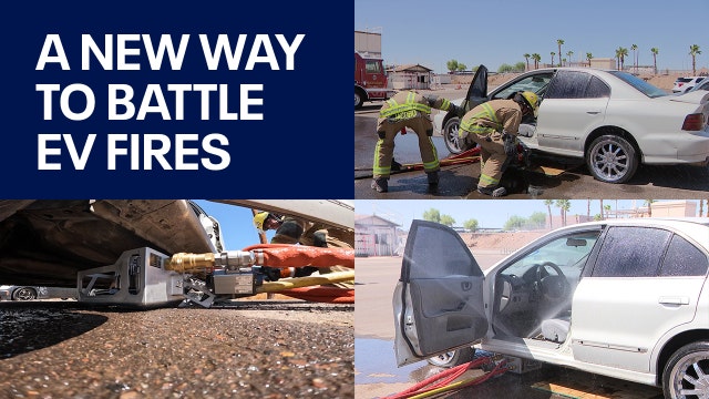 New device aims to help firefighters battle electric vehicle fires