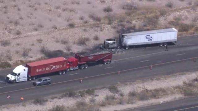 I-10 partially reopens in Tonopah after fiery semi crash