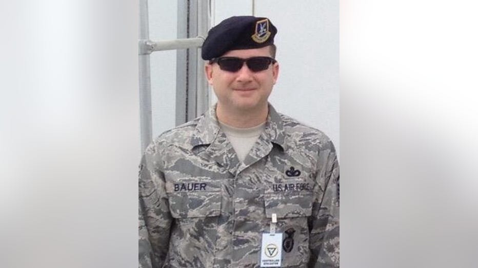 Patrick Bauer, an IRS special agent who died during a training in Phoenix. In the photo, Bauer was wearing a military uniform. He served over 20 years in the Arizona Air National Guard, according to officials.