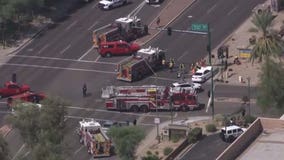 Pedestrians, driver critically hurt after being hit by car at north Phoenix intersection