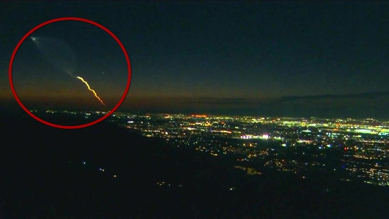 Did you see it? Rocket launch produced streak of light, contrail that was seen in parts of AZ, CA