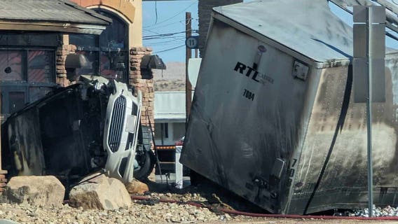 1 dead in fiery Parker crash, truck driver arrested