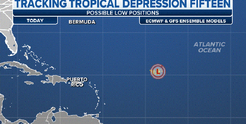 Tropical Depression Fifteen in Atlantic likely to become Tropical