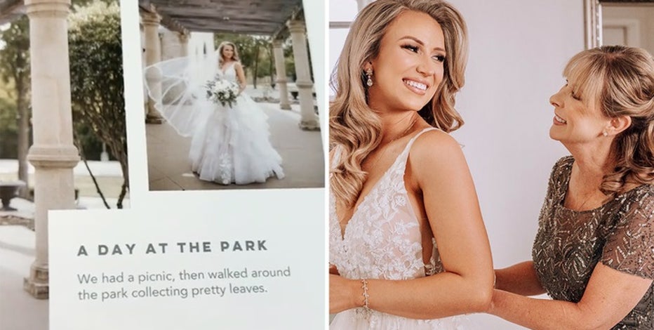 Mother of the bride forgets to change photo captions in daughter’s wedding album, leaving family in hysterics