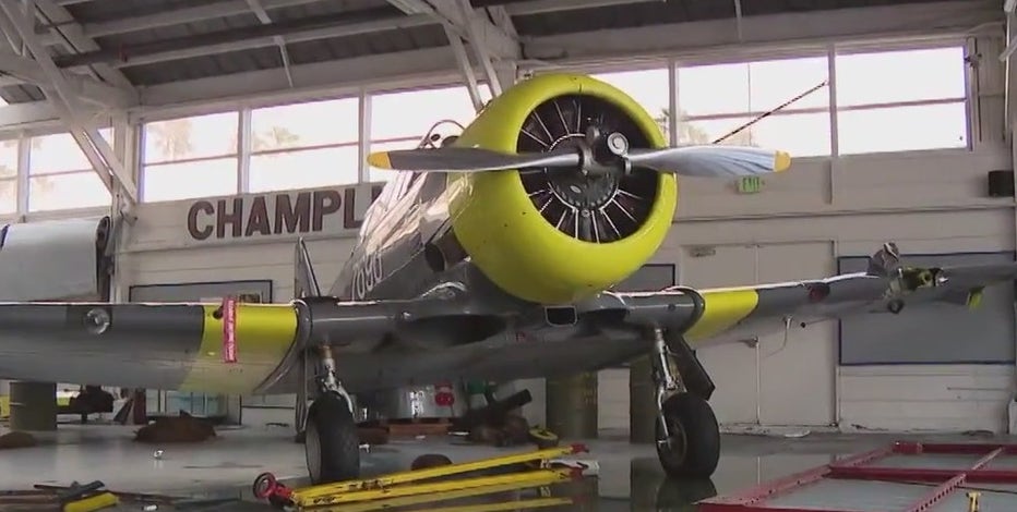 WWII-era planes damaged in high monsoon winds that swept through Mesa's Falcon Field