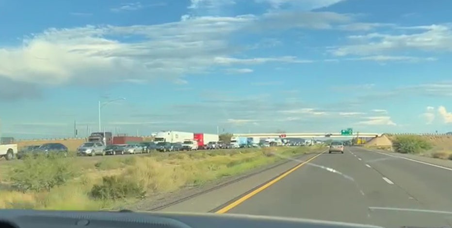 Person killed along I-10 near Chandler after being struck by a semi-truck, DPS says