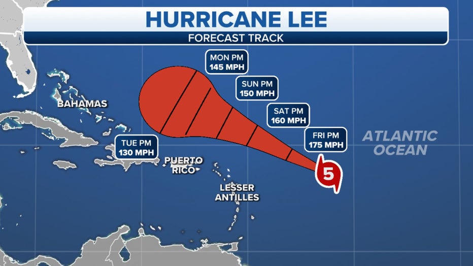 Hurricane Lee rapidly intensifies to extremely dangerous Category 5 ...
