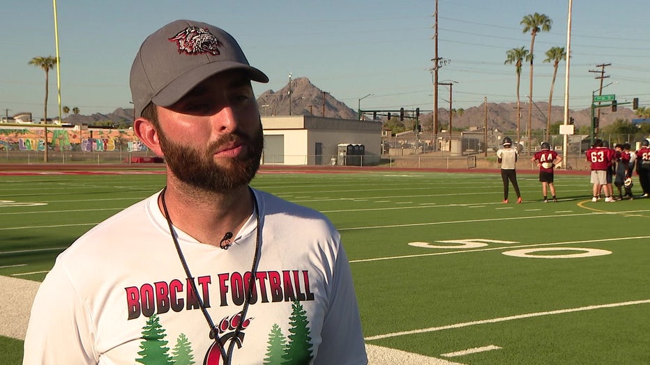 Central High School Head Football Coach Chandler Hovik