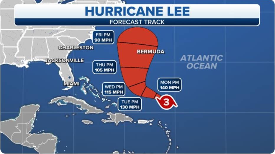 Hurricane Lee restrengthens to major hurricane with dangerous surf ...