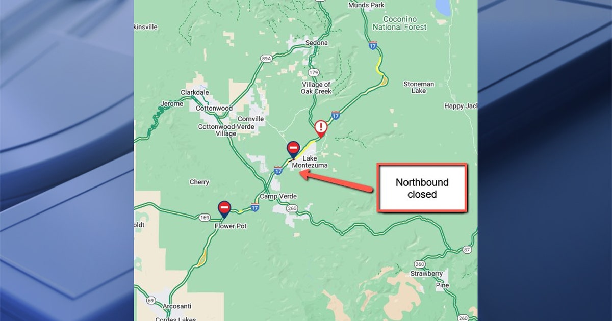 Interstate 17 reopens north of Camp Verde after fatal crash | FOX 10 ...