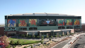 World Series logo painted on Chase Field; Game 3 set for Oct. 30