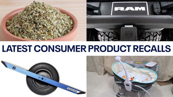 Latest consumer product recalls: Rodent feces found in oregano, baby bassinets sold at Walmart