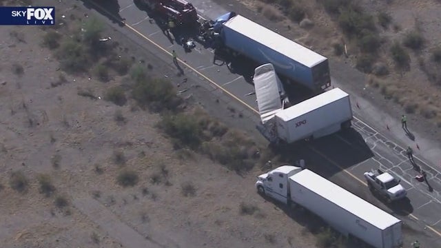 I-10 near Tonopah reopens after pileup involving semis