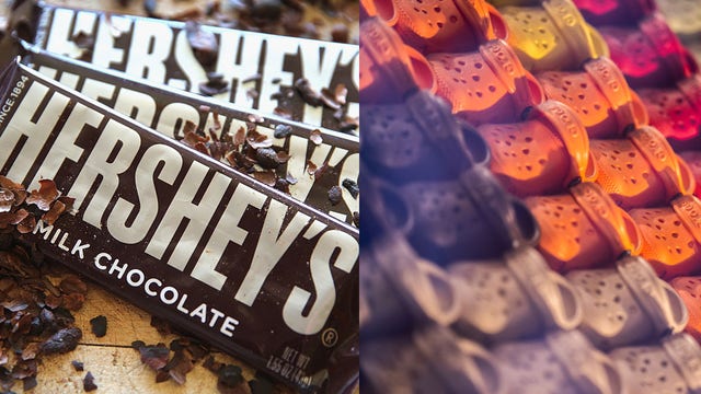 Hershey and Crocs team up for sweet shoe collaboration just in time for Halloween