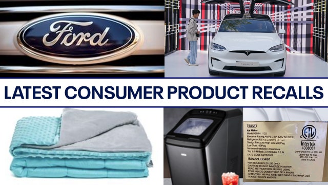 Latest consumer recalls: Ford driveshaft issues, ice maker laceration hazard, children's blankets, and more
