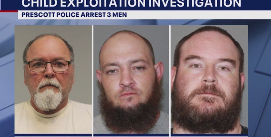 3 arrested in Prescott child exploitation investigation