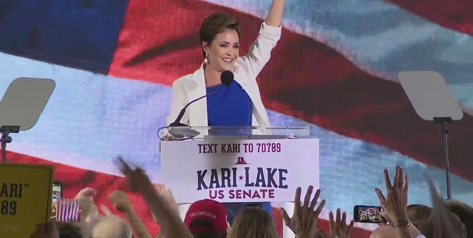 'Stakes have never been higher': Kari Lake launches U.S. Senate campaign with Trump endorsement