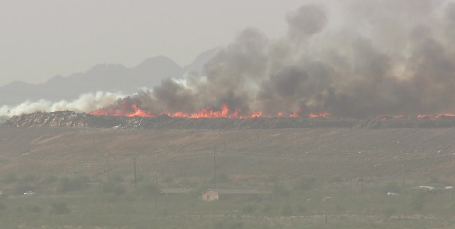 Phoenix area residents dealing with smell from landfill fire smoke
