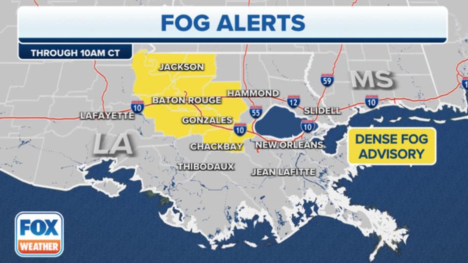 Portions of Louisiana interstate remain closed after deadly pileup caused  by super fog outside New Orleans