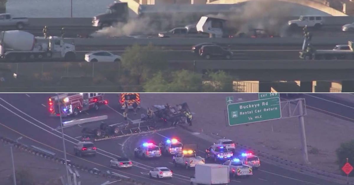 Crashes, vehicle fires reported on Phoenix area freeways | FOX 10 Phoenix