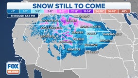 Snowstorm, cold air expected to slow Thanksgiving weekend travel through Rockies, Plains