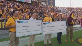 From soldiers to students: First-ever scholarships given at ASU football game