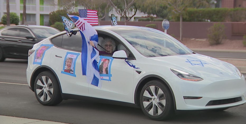 Israel Hamas War: Driving AZ rally demand Hamas' return of Israeli hostages