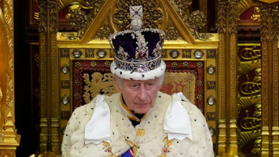 King Charles Wears Crown at First State Opening Parliament of Reign