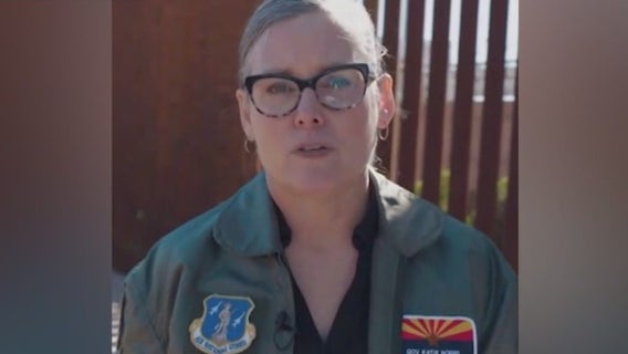 Arizona Gov. Katie Hobbs visits U.S.-Mexico border at closed Lukeville port of entry