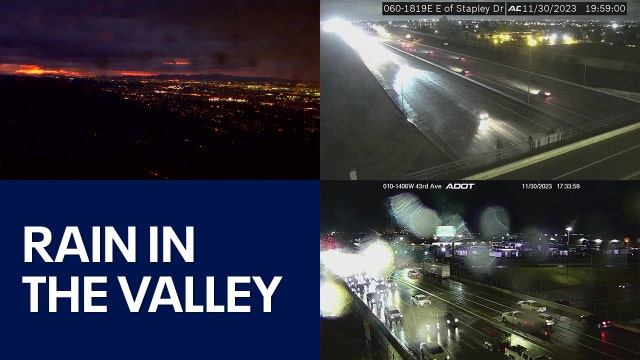 Phoenix wakes up to wet roads as storm moves through the Valley