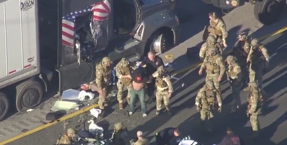 Harris County police chase: Suspect arrested following hours-long standoff along I-10