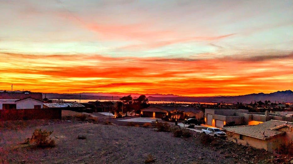 That winter sky is certainly on fire! Have fun and stay safe this holiday weekend! Thanks Phil Evans for sharing!