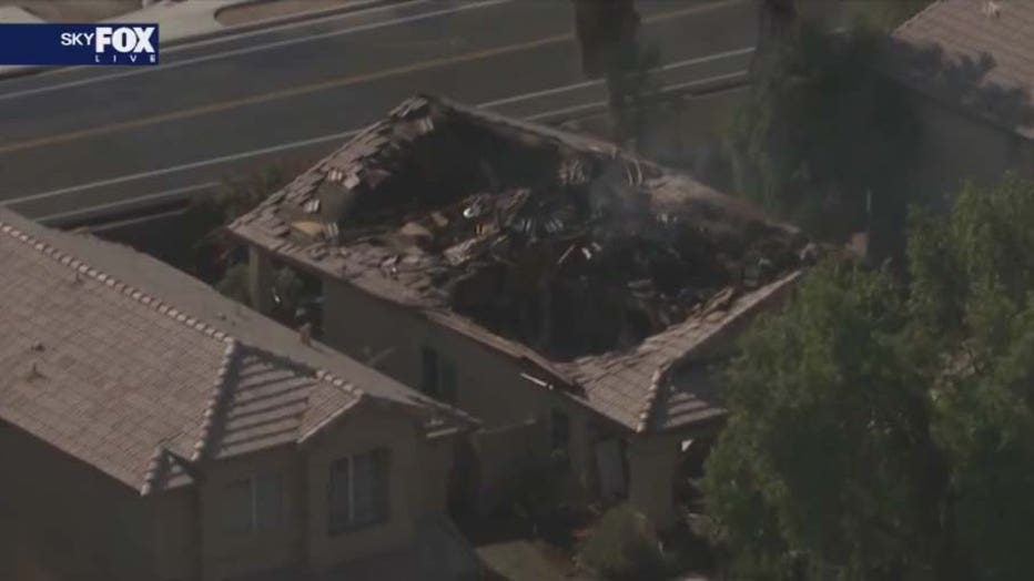 goodyear house fire roof collapse