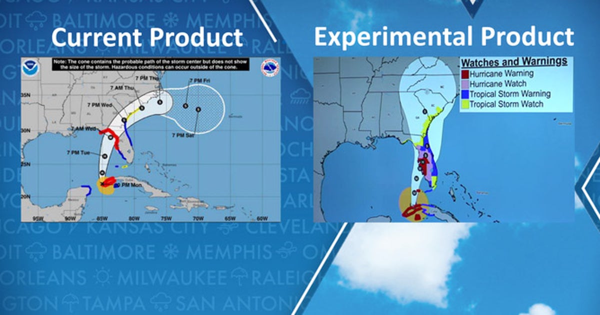New forecast cone to be tested by National Hurricane Center during 2024 ...