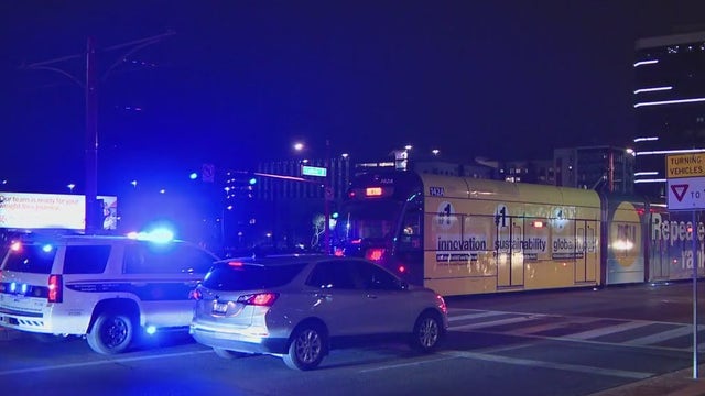 Pedestrian in critical condition after being hit by light rail train in Phoenix