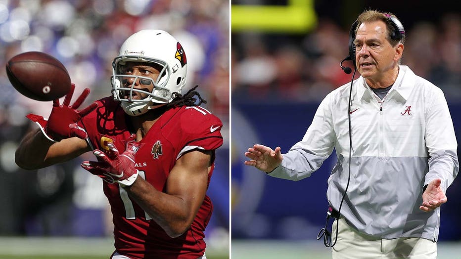 larry fitzgerald_nick saban GETTY