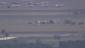 Experimental plane crashes during landing at Falcon Field