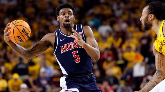 Kylan Boswell scores 17, No. 6 Arizona pulls away late to beat Arizona State 85-67