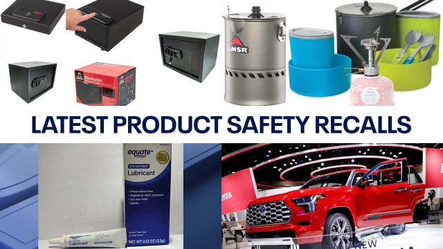 Gun safe locks can fail, Toyota vehicles 'creep forward', and more | Latest consumer product recalls