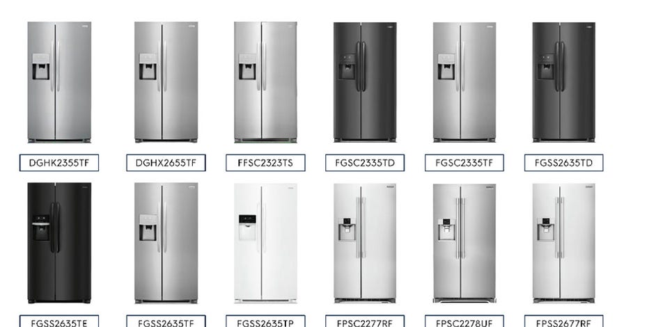 Frigidaire refrigerators, Dole salads, Whole Foods frozen pizza