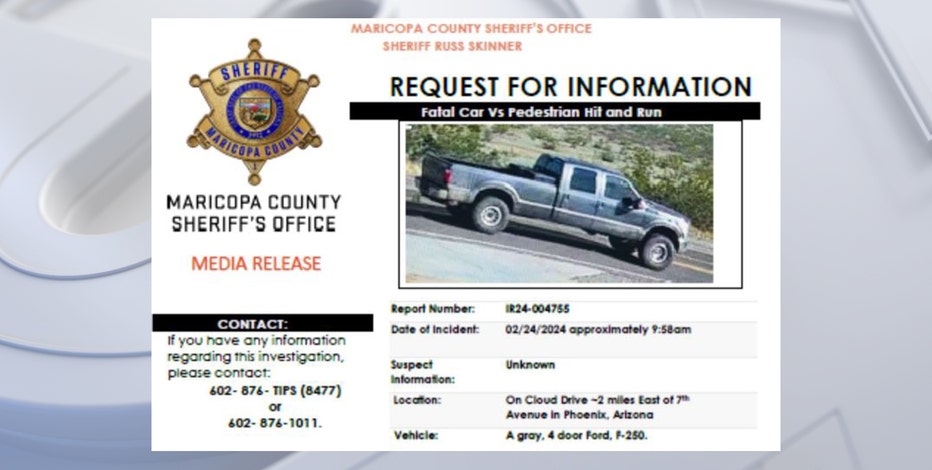 Jogger struck and killed by hit-and-run driver in New River, MCSO says